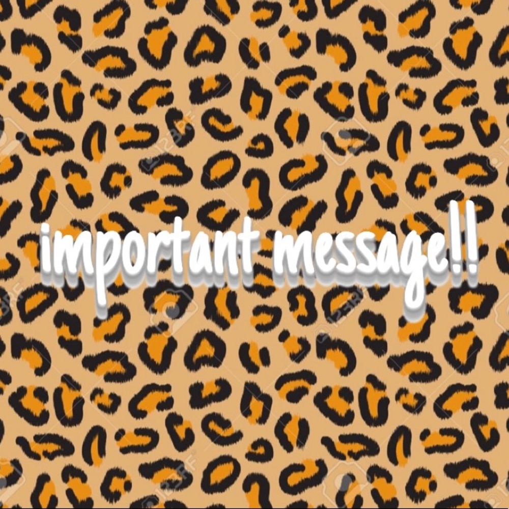 important message!! not for sale